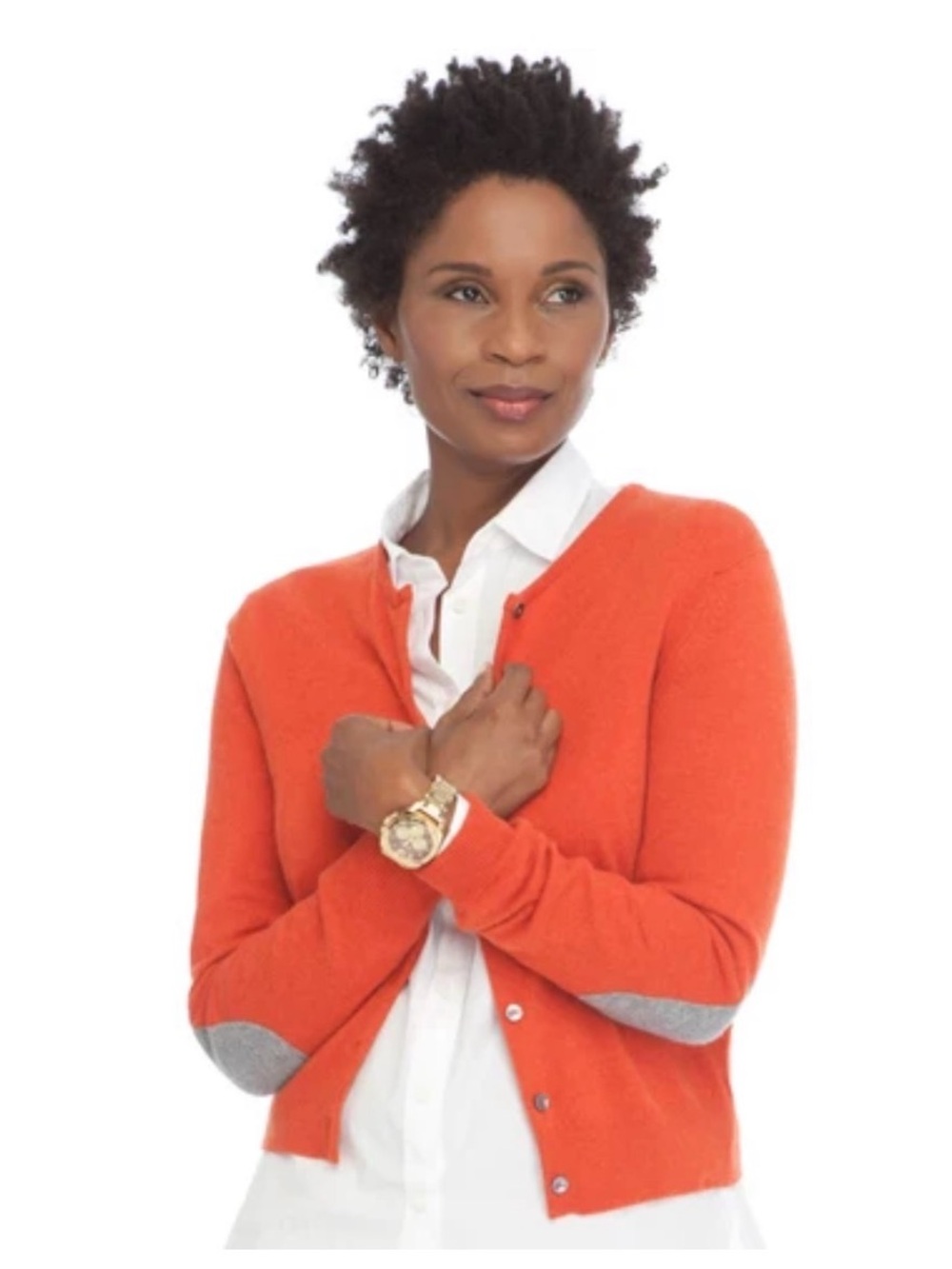 🍷 NWT SLATER ZORN Maroon Cream Patch 100% Cashmere Cardigan Scotland Size M - Picture 10 of 10
